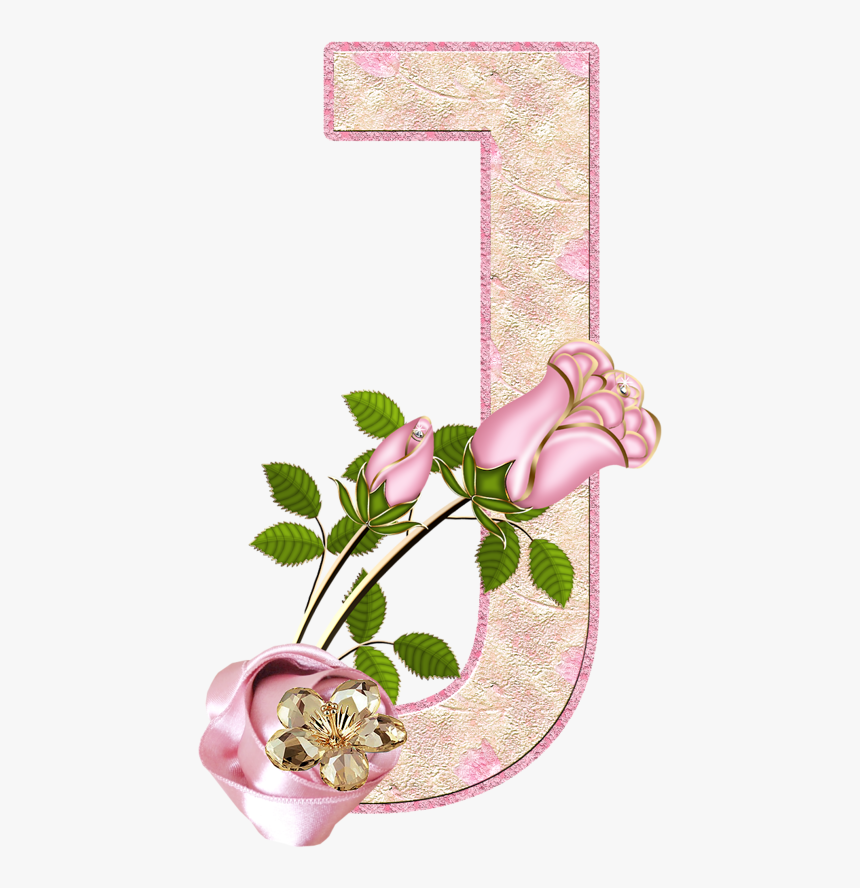Illuminated Letters With Flowers, HD Png Download