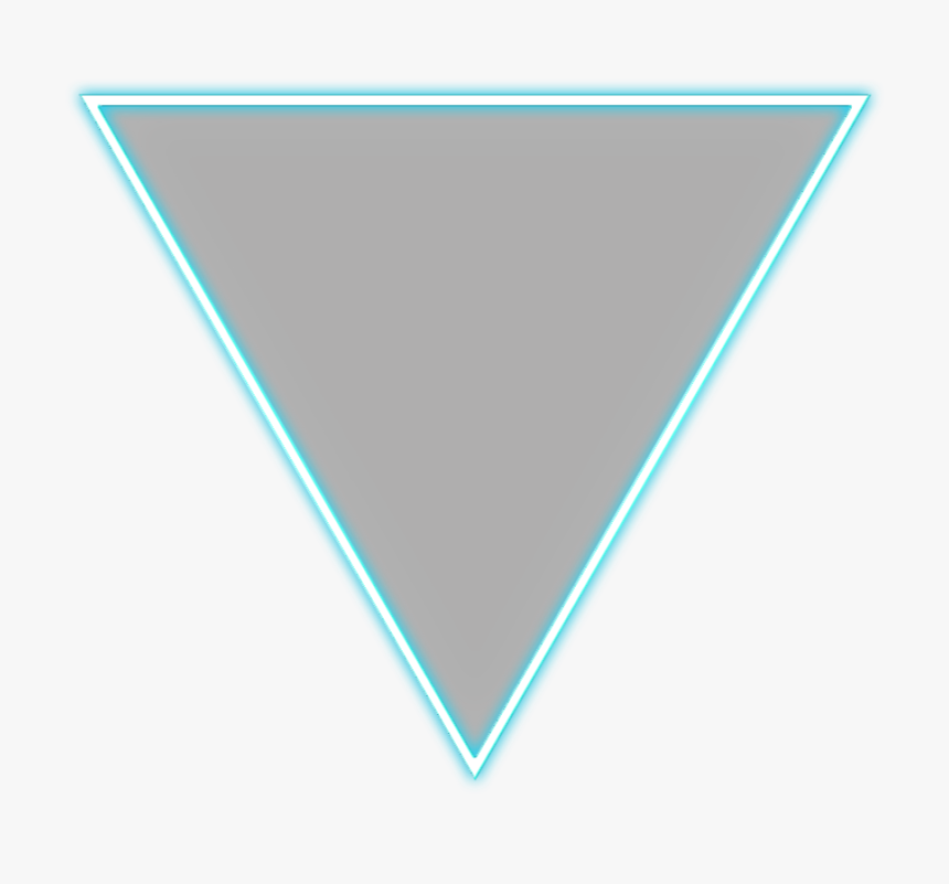 #neon #glow #effect #neoneffect #border #triangleart - Triangle, HD Png Download