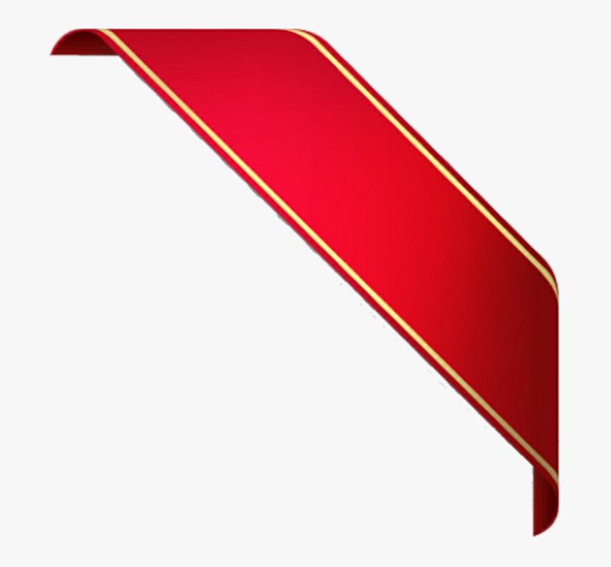 Banderola Rojo Bandera Guirnalda - Red Ribbon Png, Transparent Png