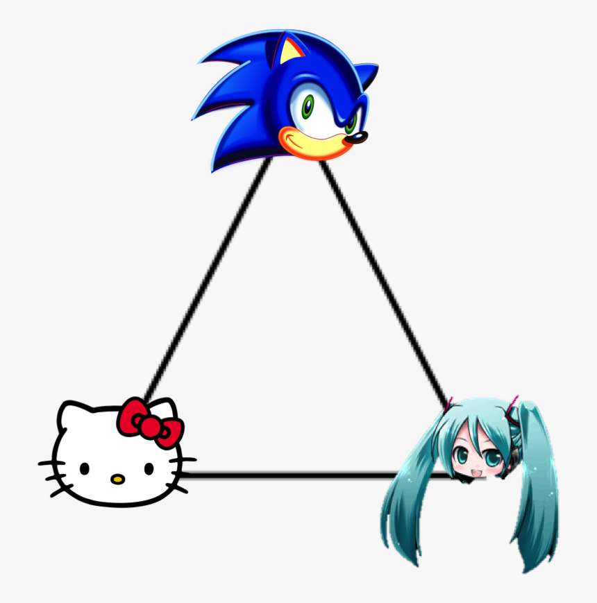 Hello Kitty Y Sonic, HD Png Download