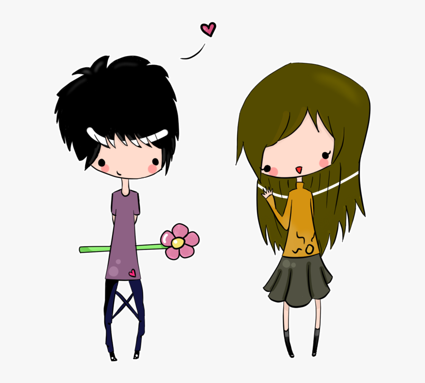Chibi Couple By Darknadin - If Someone Really Loves You No Matter, HD Png Download