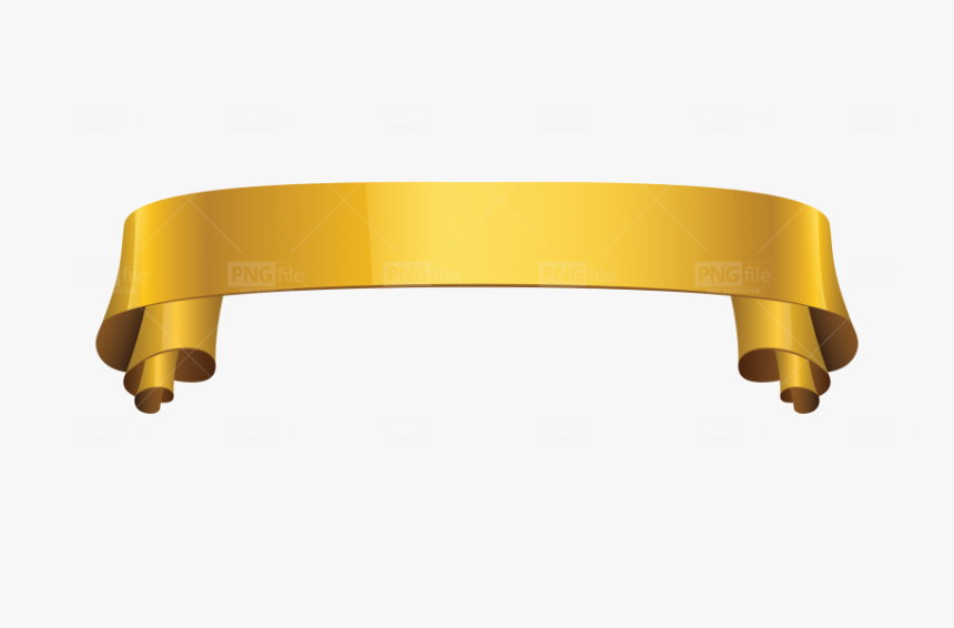 Golden Ribbon Png, Transparent Png