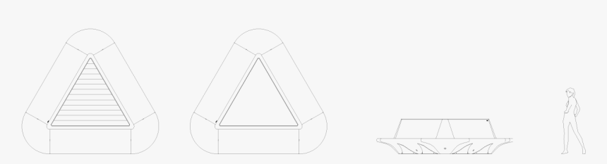 Drawing Volta Triangle Contemporary Bellitalia - Technical Drawing, HD Png Download