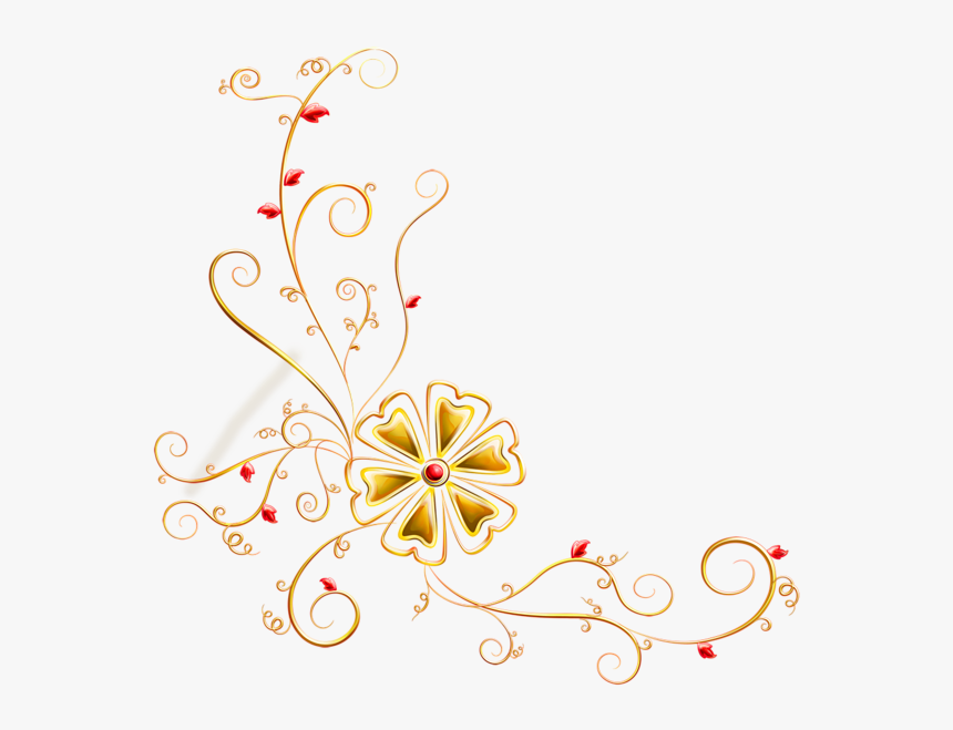Floral Deco Png, Transparent Png