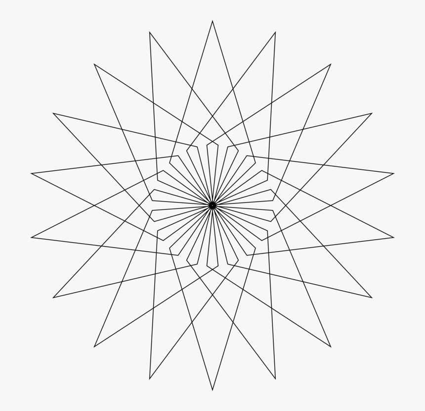 Line Art,plant,triangle - Line Art, HD Png Download