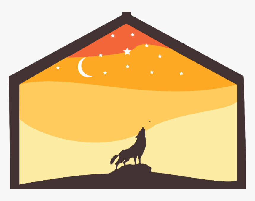 Simple Illustration Adventure Modern Simple Moon Start, HD Png Download