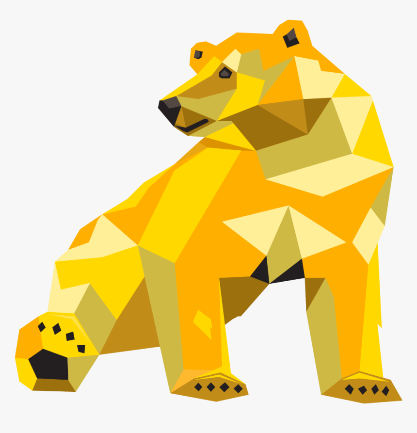 Transparent Grizzly Bear Standing Clipart, HD Png Download