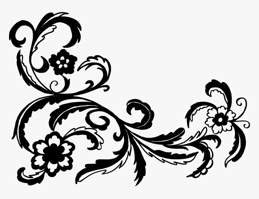16 Flower Corner Vector Vol - Illustration, HD Png Download