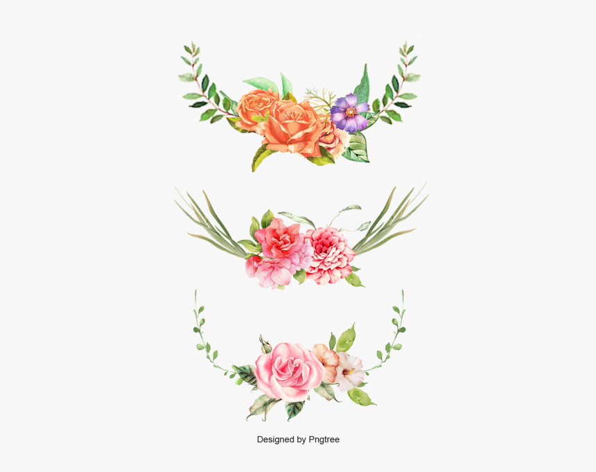 Border Floral Corner Design, HD Png Download