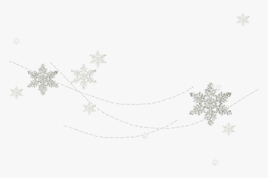 #silver #glitter #snowflakes #decoration #freetoedit - Silver, HD Png Download