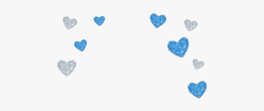 #blue #silver #white #glitter #sparkle #heart #hearts - Illustration, HD Png Download