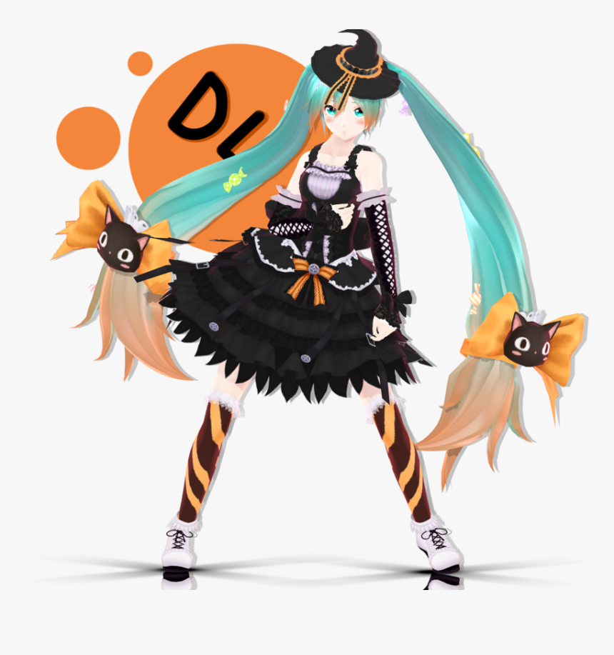 Mmd Witch Miku, HD Png Download