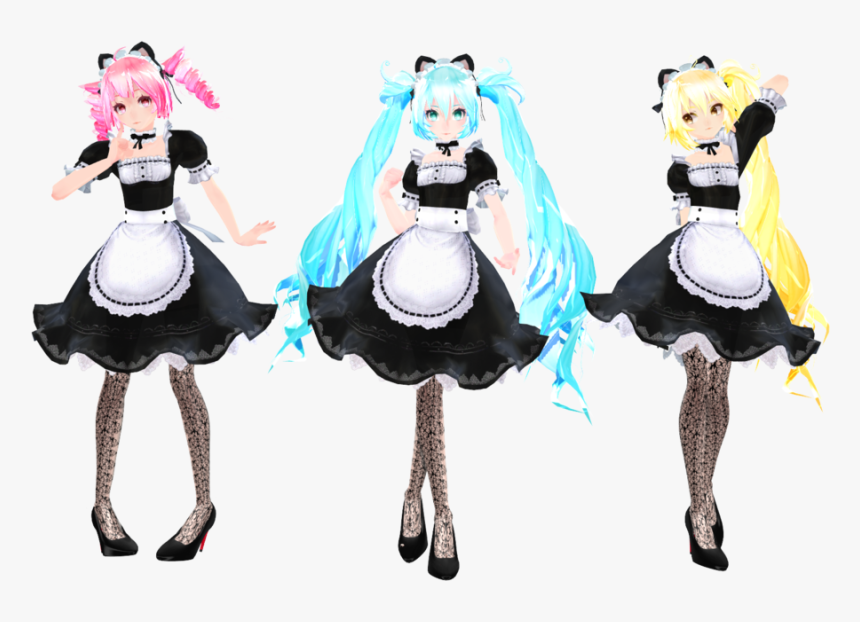 Mmd Maid Model Dl, HD Png Download