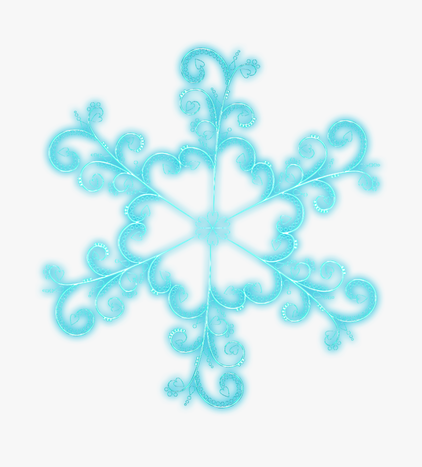 ❄
#snowflake #snowflakes #snow #neon #glow #light #neoneffect - Needlework, HD Png Download