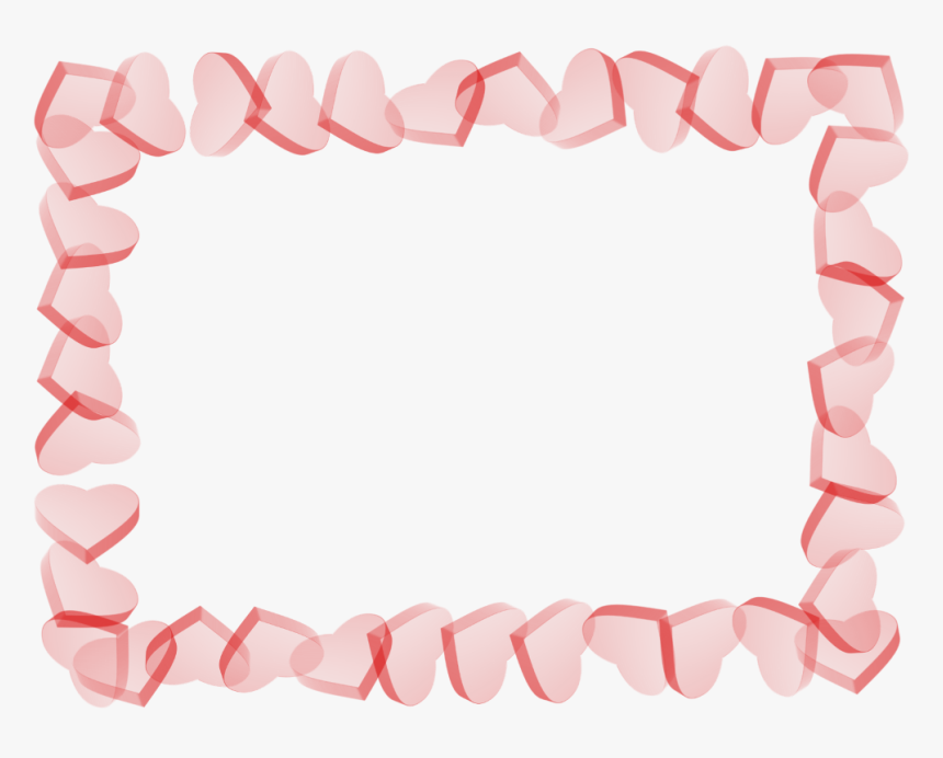 #mq #hearts #heart #red #love #frame #frames #border - Picture Frame, HD Png Download
