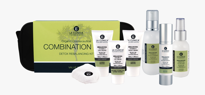 4 La Clinica Combination Skin Detox Rebalancing Kit - Cosmetics, HD Png Download