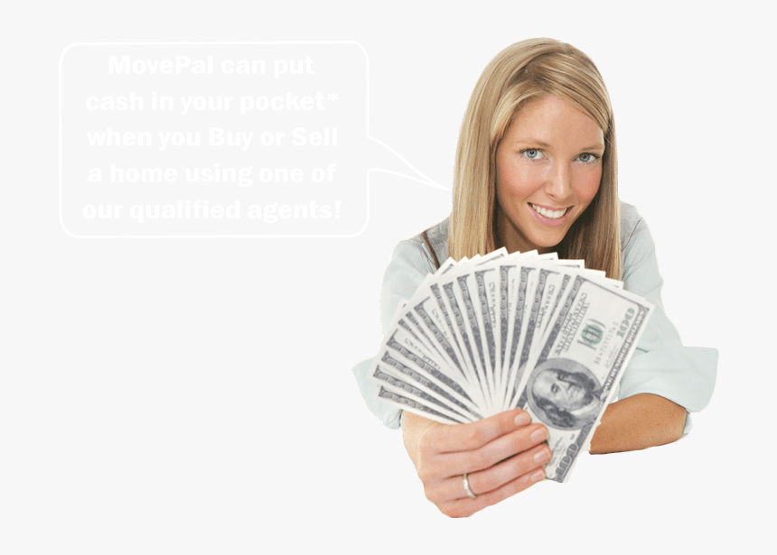 Money People Girl Png, Transparent Png