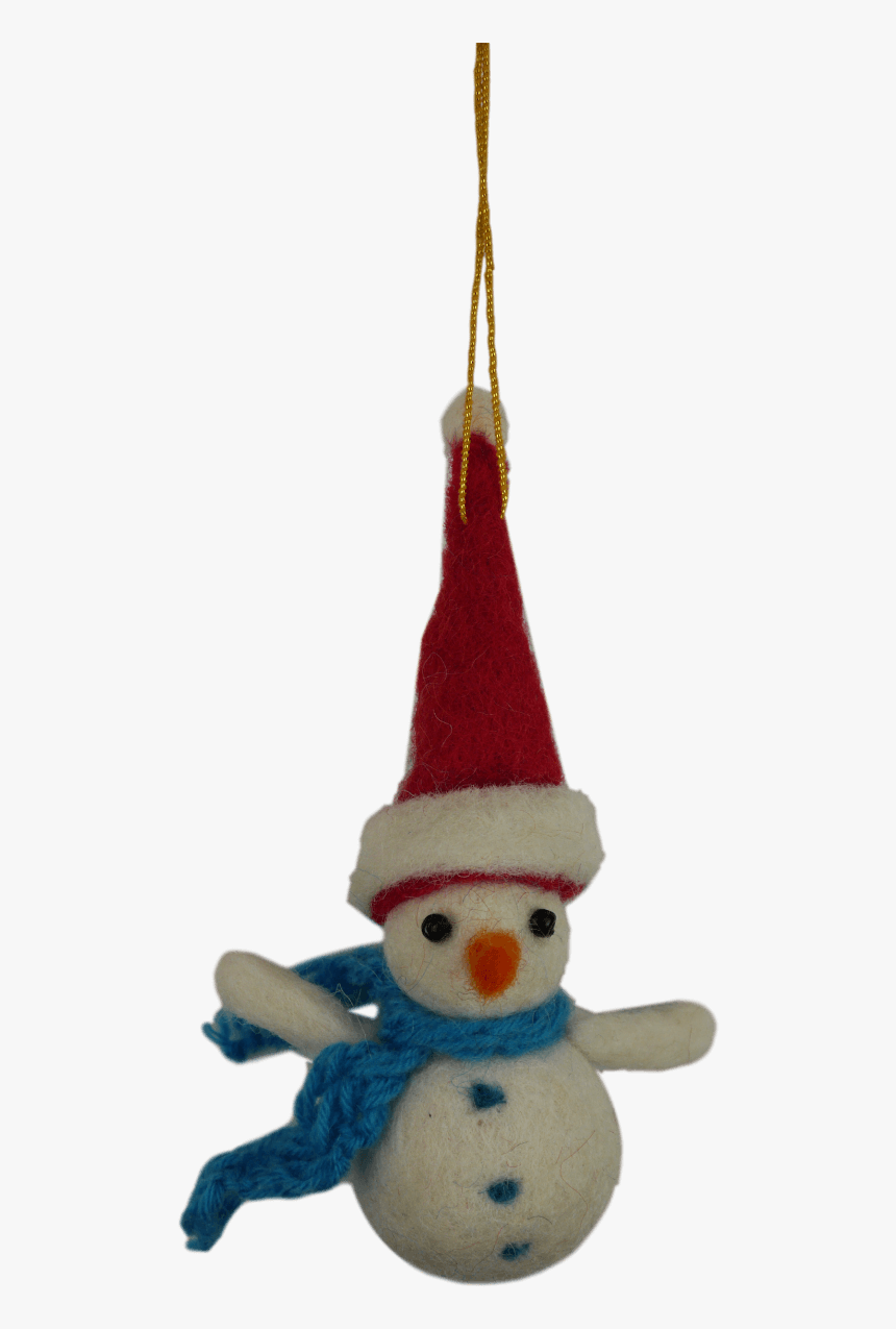 Felt Snowman Christmas Decoration - Christmas Handmade Decorations Png, Transparent Png