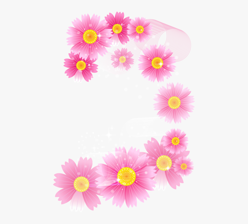 Pink Flowers Full Transparent Clipart Cute Romantic Good Morning