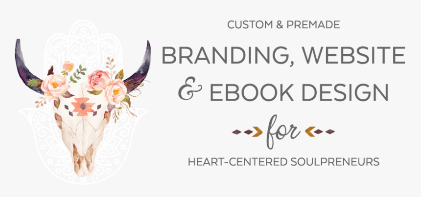 Boho Skull With Flowers, HD Png Download
