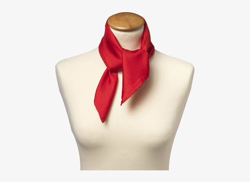 Scarf Bright Red - Carré De Soie Rouge, HD Png Download
