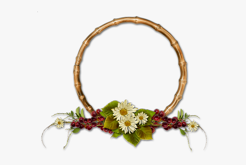 Picture, Photo Frame Png - Frame With Flowers Png, Transparent Png