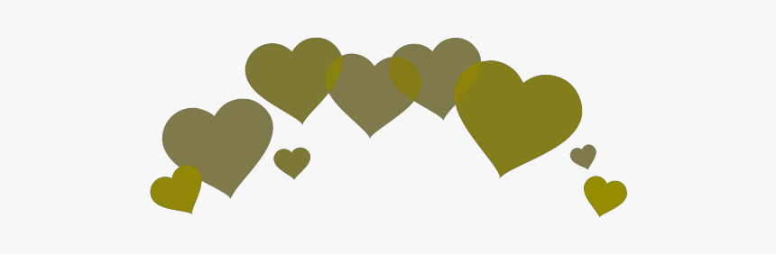 #yellow #hearts #heart #heartcrown #crown #asthetic - Wholesome Purple Flower Crown, HD Png Download