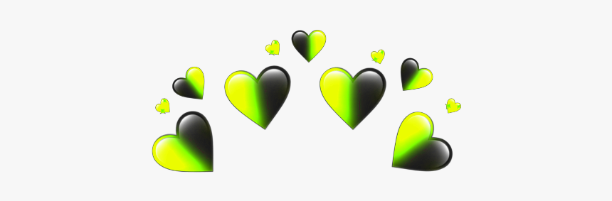 #yellow #hearts #heart #heartcrown #crown #asthetic - Graphic Design, HD Png Download