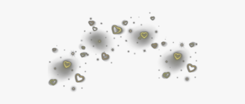 #yellow #hearts #heart #heartcrown #crown #asthetic - Cartoon, HD Png Download