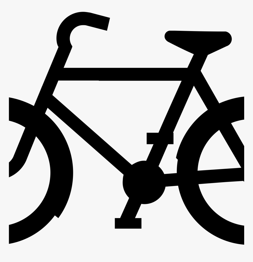 Transparent Bike Silhouette Png - Black And White Bike Clipart, Png Download