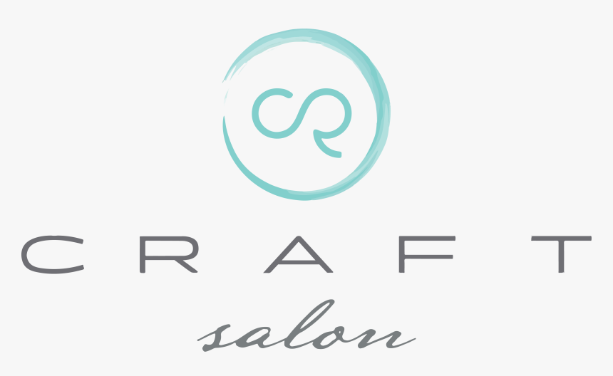The Craft Salon Logo, Featuring A Tuquoise Watercolor - Circle, HD Png Download