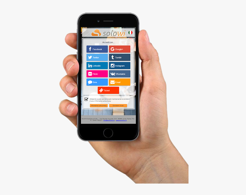 Hand With Mobile Gps Png, Transparent Png