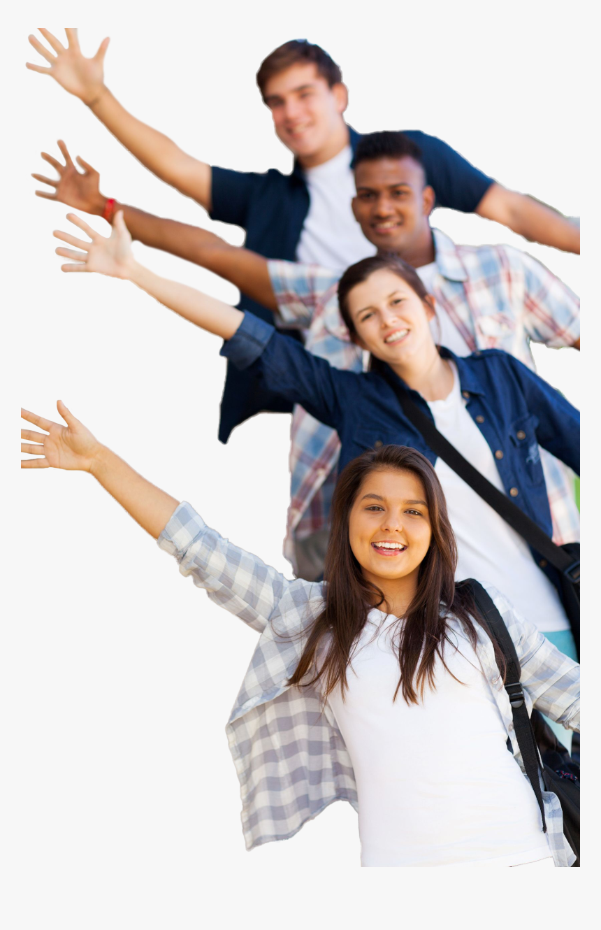 Diverse High School Friends, HD Png Download