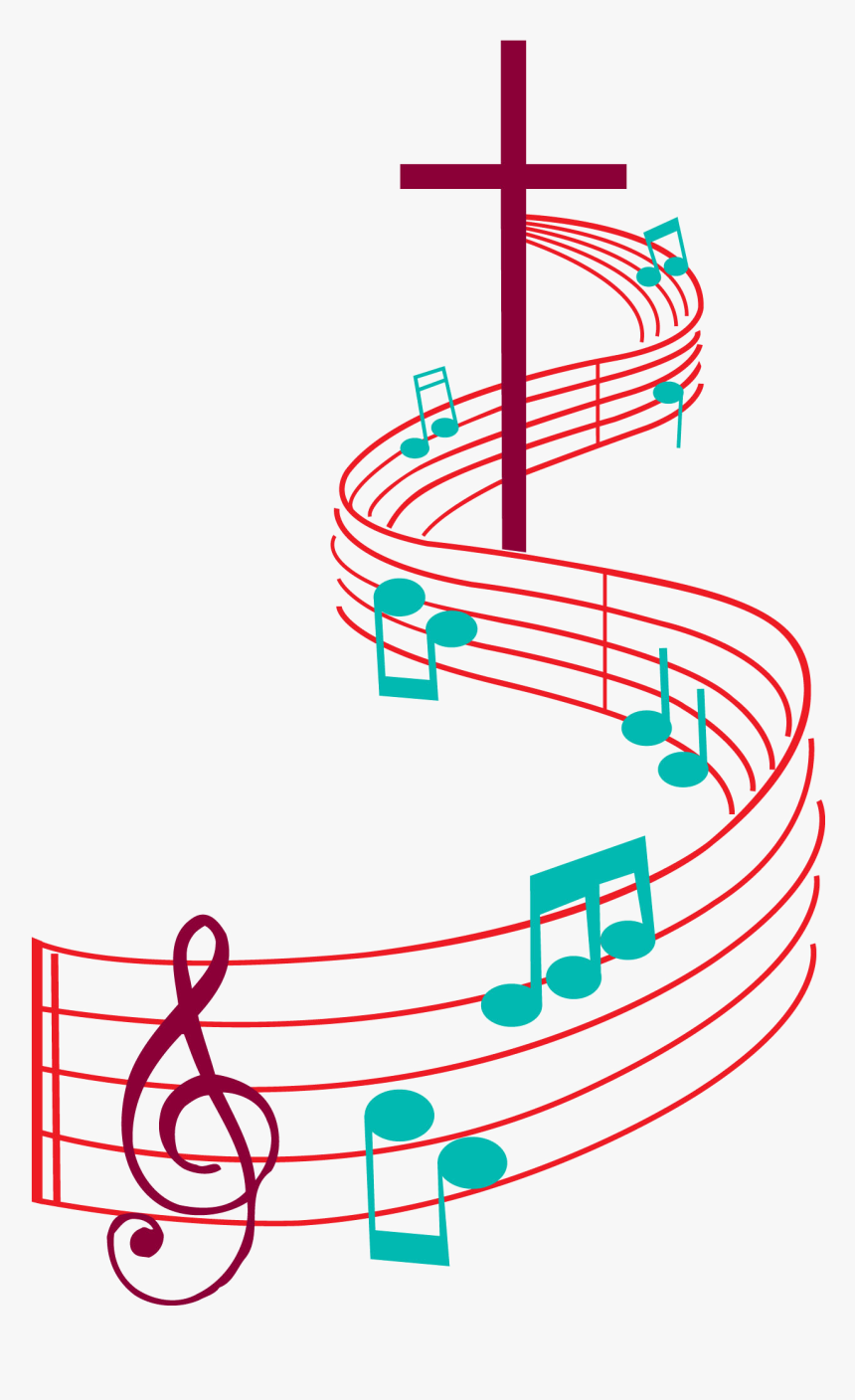 There S This Common Theme With God He Doesn T Always - Cross With Music Notes Png, Transparent Png