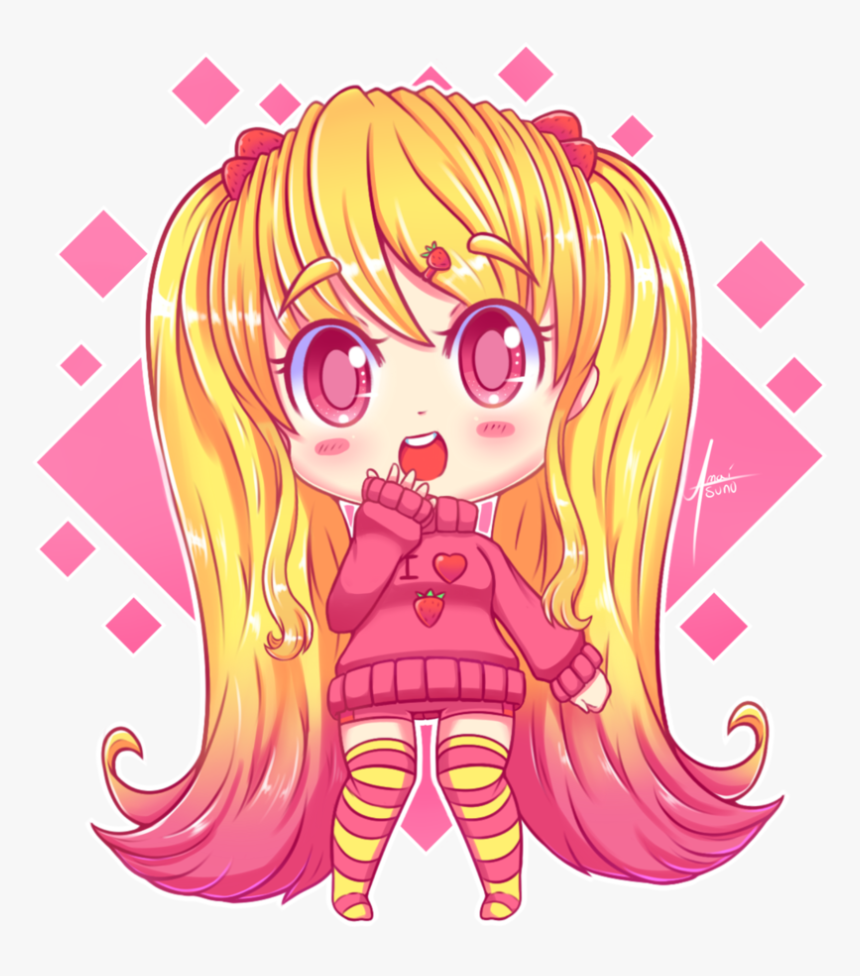 Lola By Amaitsuno - Chibi Blonde Anime Girls, HD Png Download