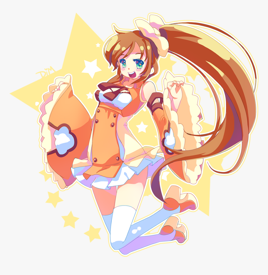 Anime Girl Waving Png - Anime Girl Jumping In The Air, Transparent Png
