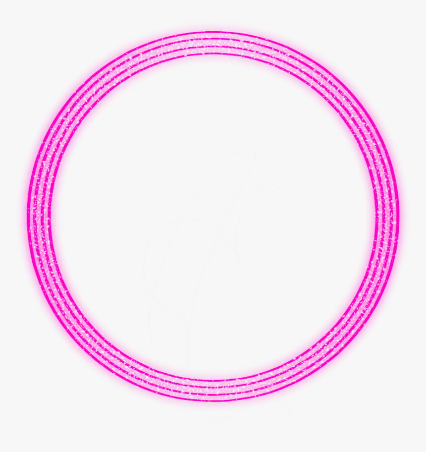 #neon #round #pink #freetoedit #circle #frame #border - Converse All Star, HD Png Download