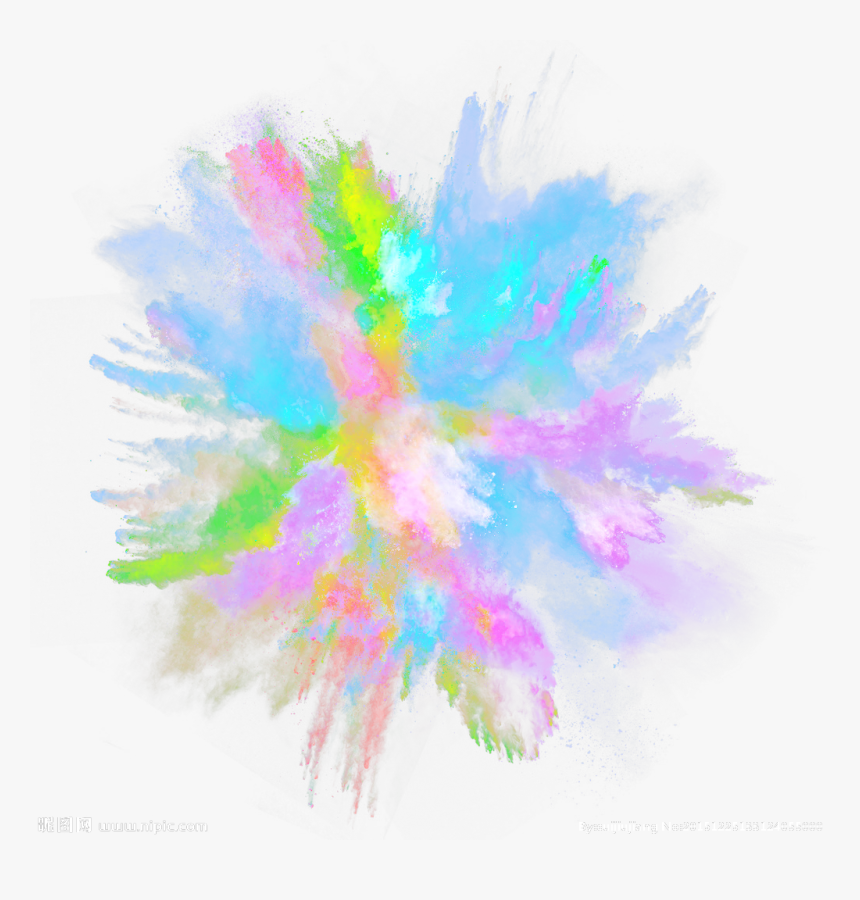 Color Dust Png - Explosion De Colores Png, Transparent Png