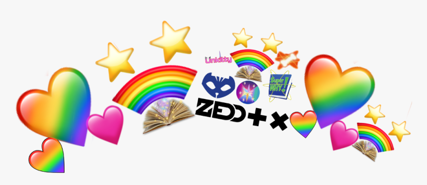 #heartcrown #rainbowreaderteam #rainbowsparkle #rainbow - Heart, HD Png Download