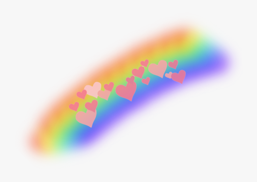 #heartcrown #rainbow #rainbowcrown #hearts #heart #aesthetic - Circle, HD Png Download