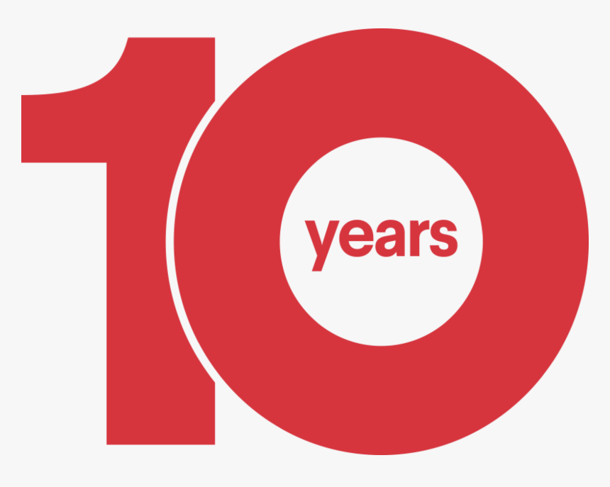 10 Years Logo Png, Transparent Png