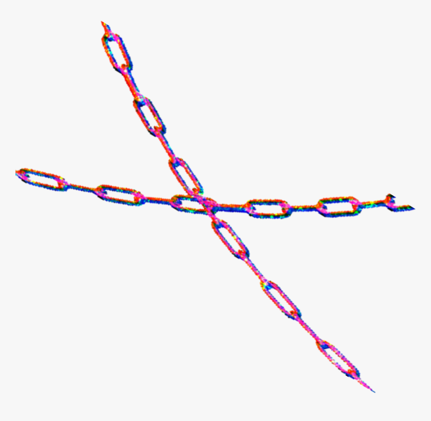 #mine #myglitteredit #chains #pink #glitch - Illustration, HD Png Download