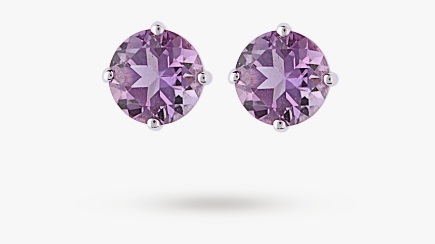 Amethyst Transparent White - Amethyst Stud Earrings Uk, HD Png Download