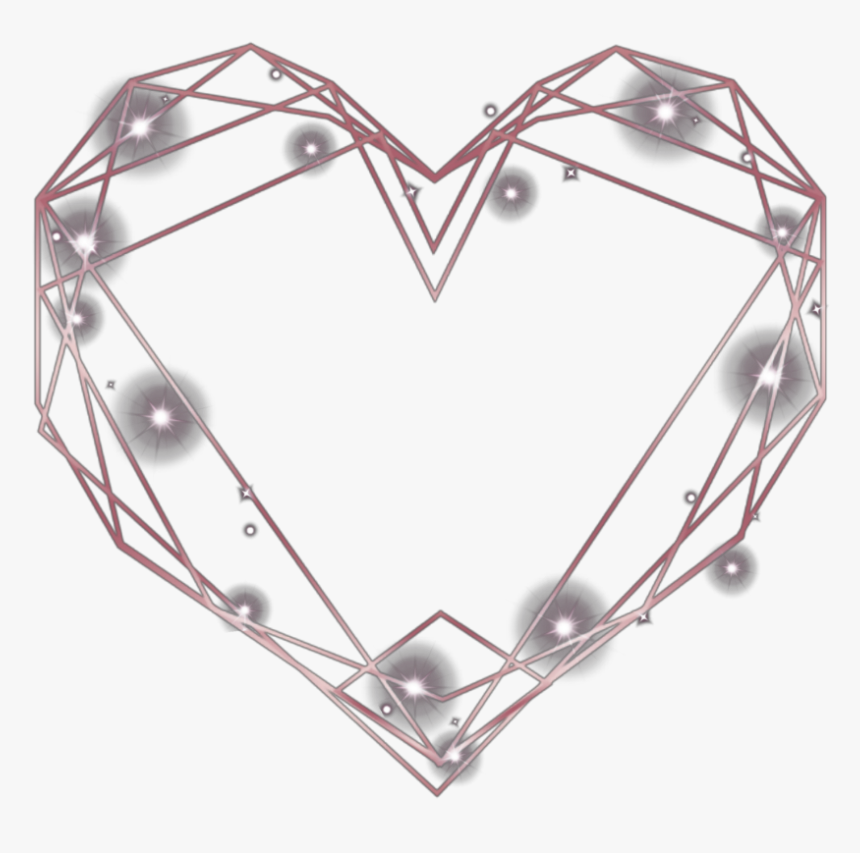 #heart #heartframe #frame #hearts #cute #pink #frames - Heart, HD Png Download