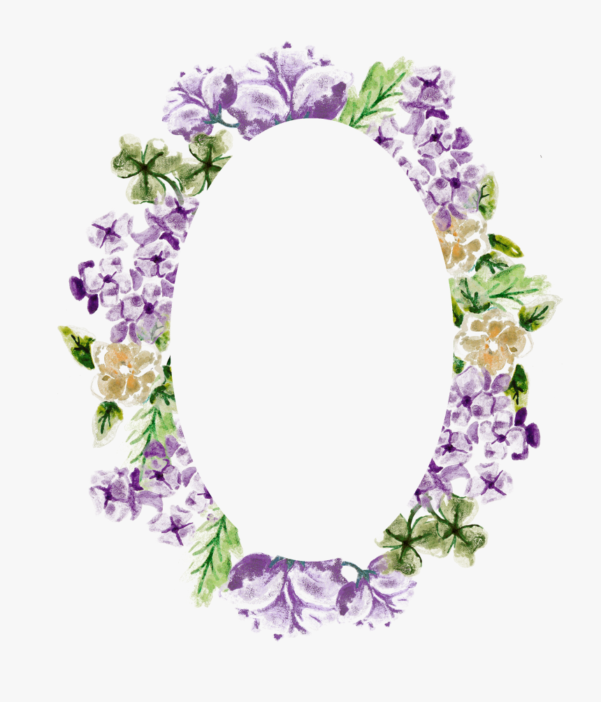 Floral Frame Png - Bellflower, Transparent Png