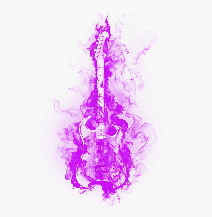 #guitar #flames #ftestickers - Guitar Creative Png, Transparent Png