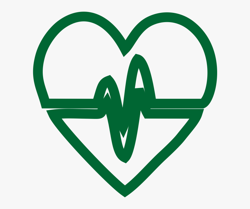 Heart With Heartbeat Inside, HD Png Download