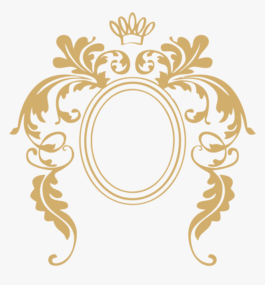 Frame Baroque Ii - Beauty And The Beast Mirror Frame, HD Png Download