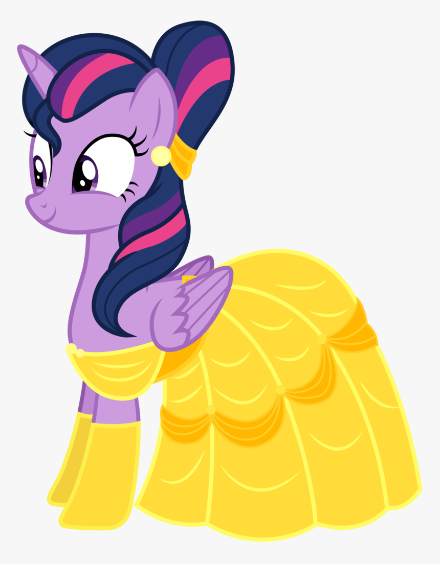Twilight Sparkle As Belle - My Little Pony Twilight Sparkle As Belle, HD Png Download