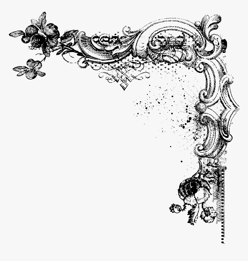 Border Designs Templates Datariouruguay - Vintage Corner Border Png, Transparent Png